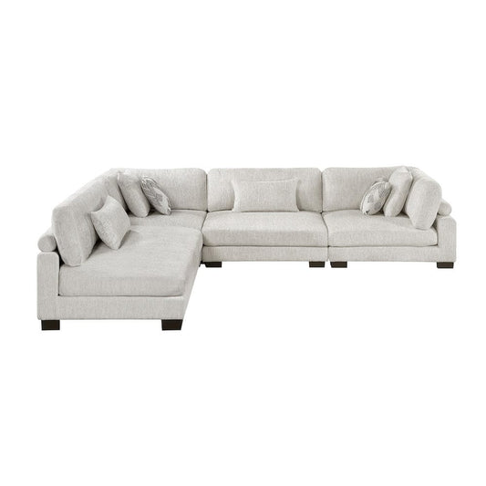 Homelegance  - Tinley 4-Piece Modular Sectional in Beige - 9555BEGx42CR2AC  view 1