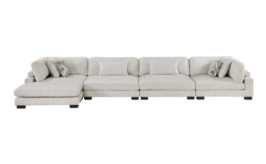 Homelegance  - Tinley 4-Piece Modular Sectional W/ Chaise in Beige - 9555BEGx4CR2ACVC  view 1