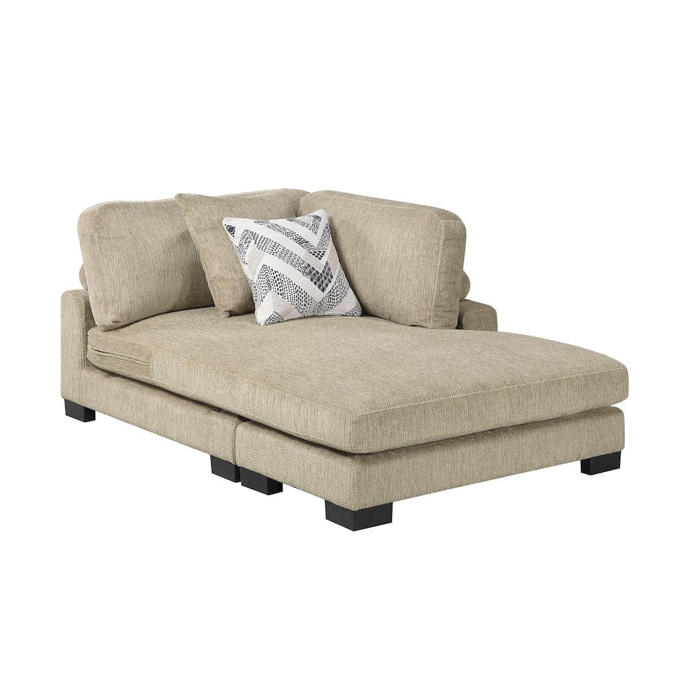 Homelegance  - Tinley 4-Piece Modular Sectional W/ Chaise in Brown - 9555BRWx42AC2VC  view 10
