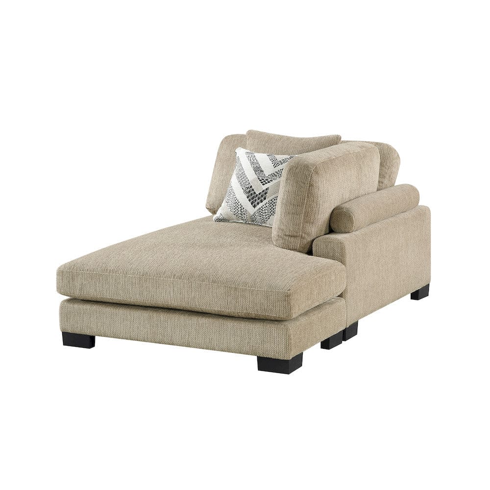 Homelegance  - Tinley 4-Piece Modular Sectional W/ Chaise in Brown - 9555BRWx42AC2VC  view 11
