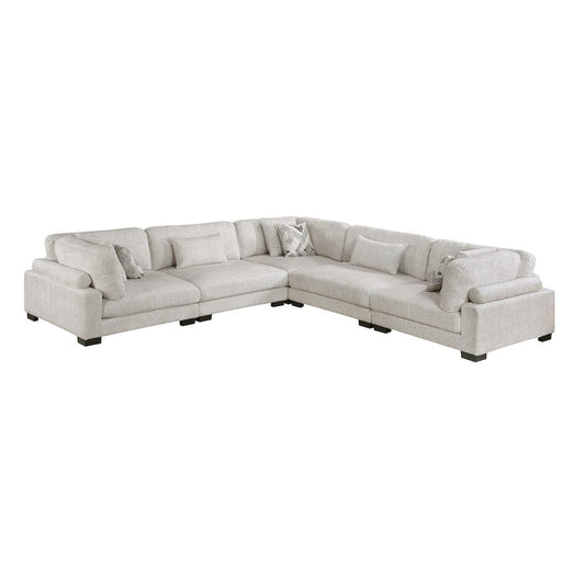 Homelegance  - Tinley 5-Piece Modular Sectional in Beige - 9555BEGx53CR2AC  view 1