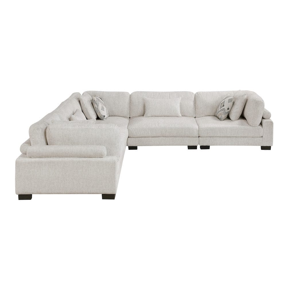 Homelegance  - Tinley 5-Piece Modular Sectional in Beige - 9555BEGx53CR2AC  view 2