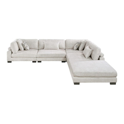 Homelegance  - Tinley 5-Piece Modular Sectional W/ Ottoman in Beige - 9555BEGx52CR2ACOT  view 1