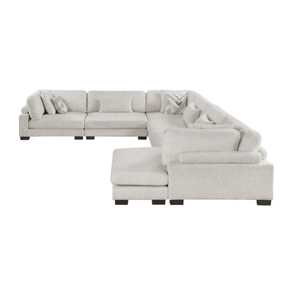 Homelegance  - Tinley 6-Piece Modular Sectional W/ Chaise in Beige - 9555BEGx62CR3ACVC  view 11