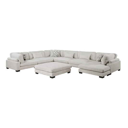 Homelegance  - Tinley 7-Piece Modular Sectional W/ Ottoman in Beige - 9555BEGx72CR3ACVCOT  view 1