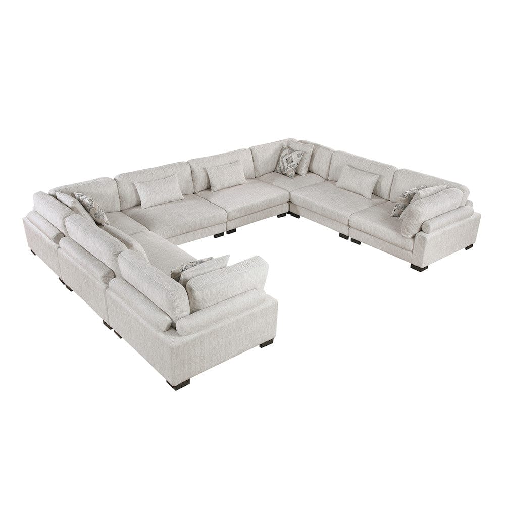 Homelegance  - Tinley 8-Piece Modular Sectional in Beige - 9555BEGx84CR4AC  view 1