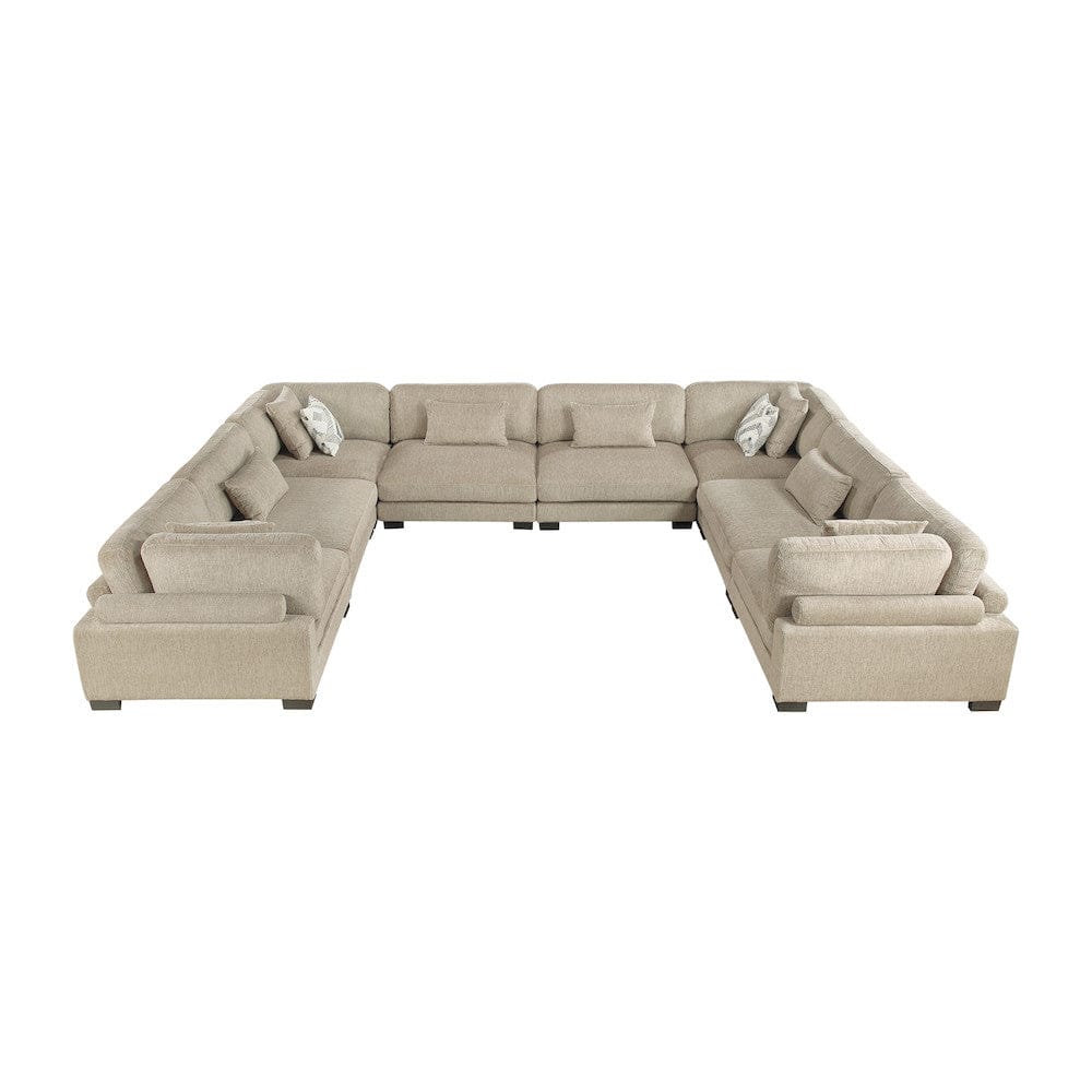 Homelegance  - Tinley 8-Piece Modular Sectional in Brown - 9555BRWx84CR4AC  view 2