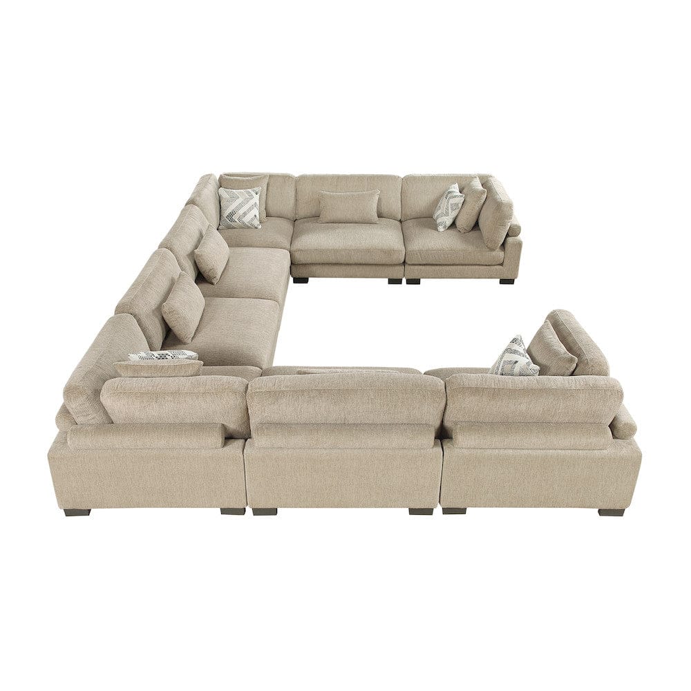 Homelegance  - Tinley 8-Piece Modular Sectional in Brown - 9555BRWx84CR4AC  view 7