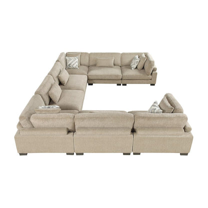 Homelegance  - Tinley 8-Piece Modular Sectional in Brown - 9555BRWx84CR4AC  view 7