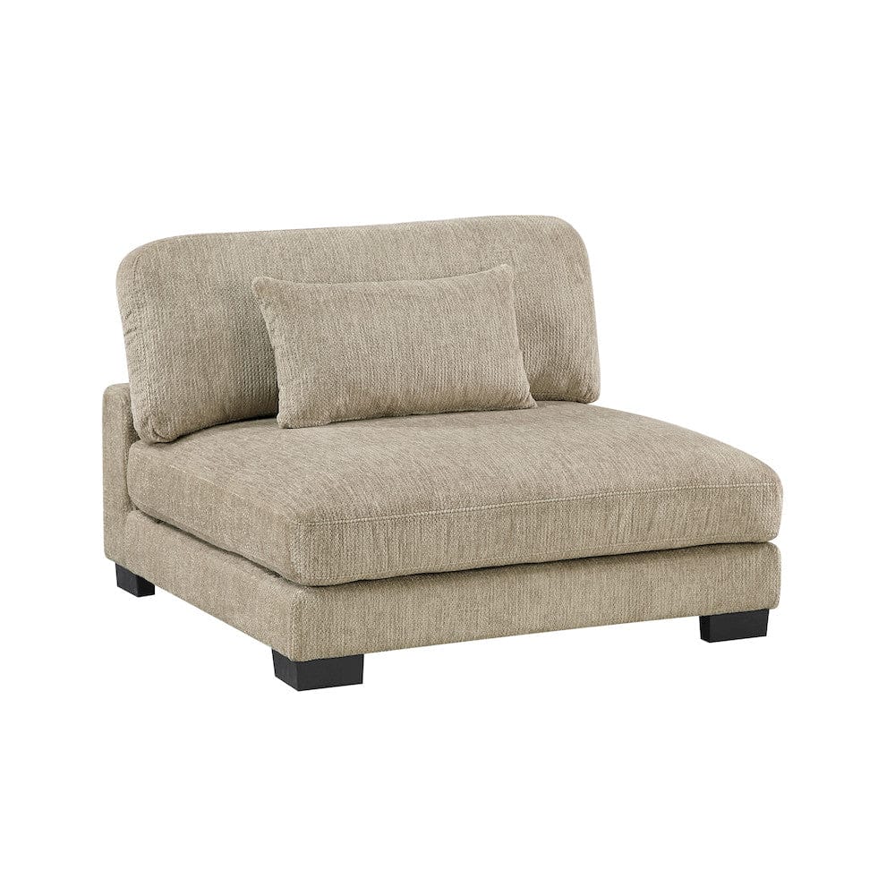 Homelegance  - Tinley Armless Chair in Brown - 9555BRW-AC  view 2