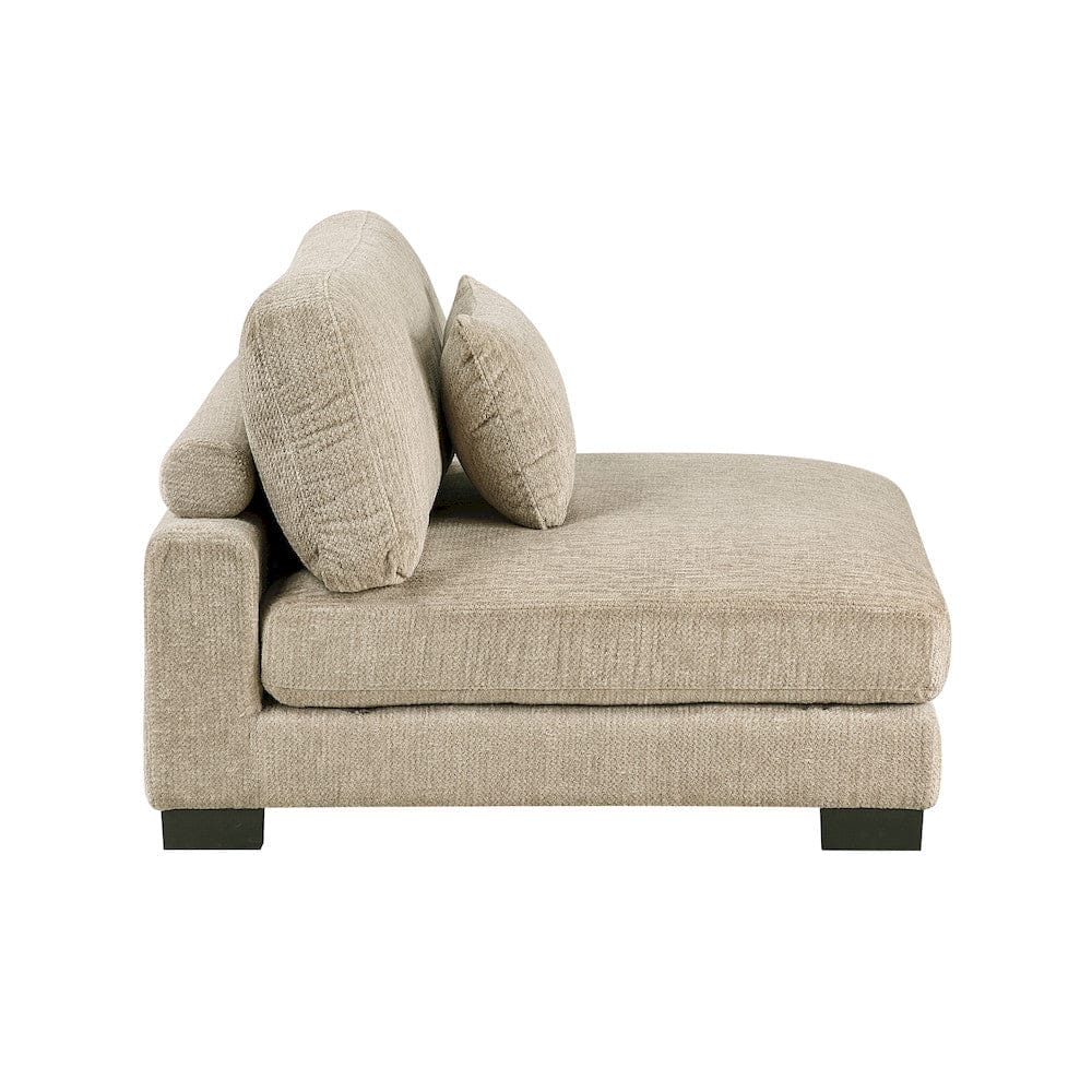 Homelegance  - Tinley Armless Chair in Brown - 9555BRW-AC  view 3