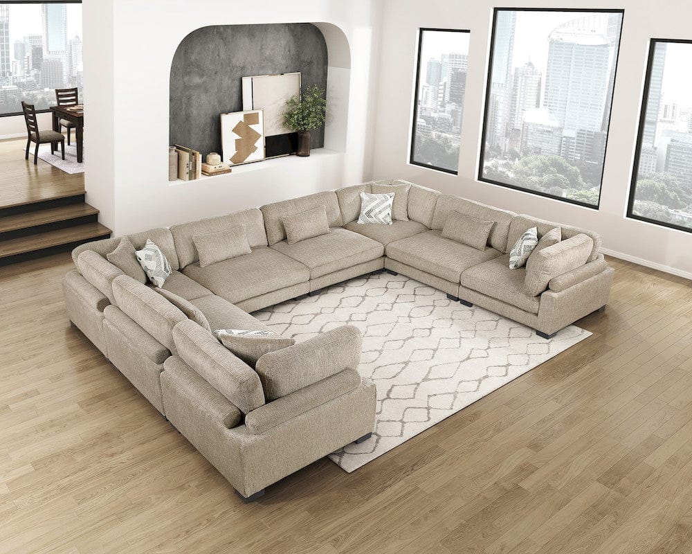 Homelegance  - Tinley Armless Chair in Brown - 9555BRW-AC  view 9