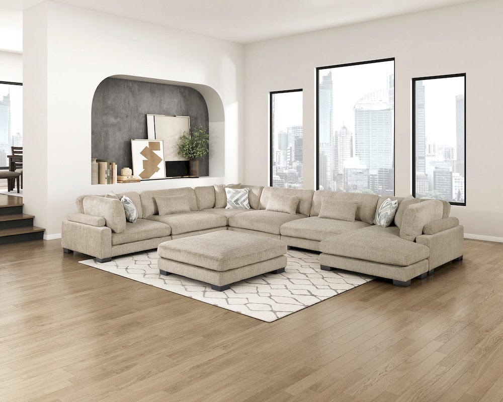 Homelegance  - Tinley Armless Chair in Brown - 9555BRW-AC  view 10