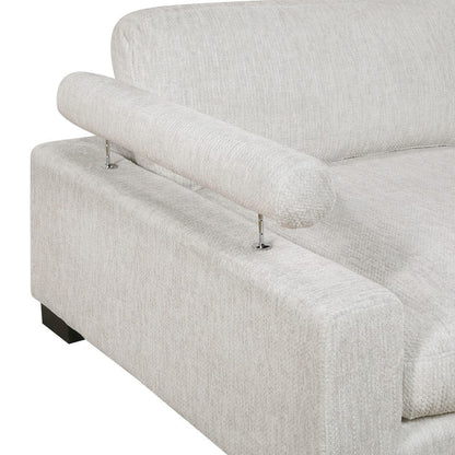 Homelegance  - Tinley Corner Seat in Beige - 9555BEG-CR  view 6