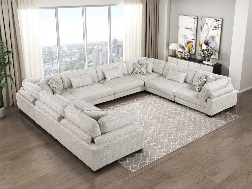 Homelegance  - Tinley Corner Seat in Beige - 9555BEG-CR  view 10
