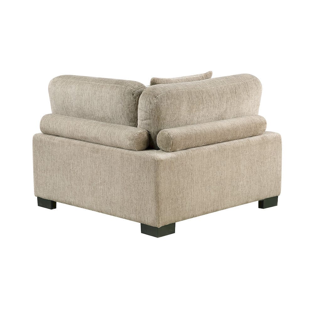 Homelegance  - Tinley Corner Seat in Brown - 9555BRW-CR  view 4