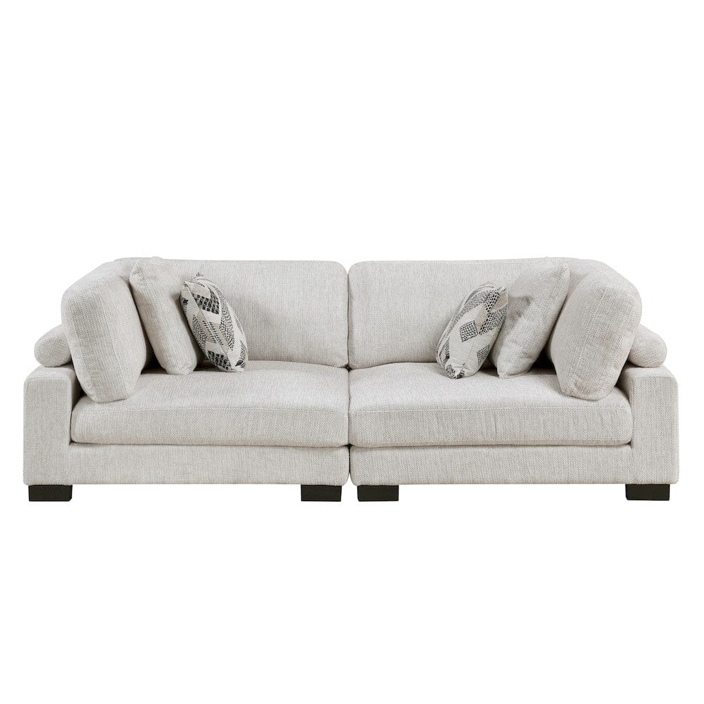 Homelegance  - Tinley Love Seat in Beige - 9555BEG-2x  view 1