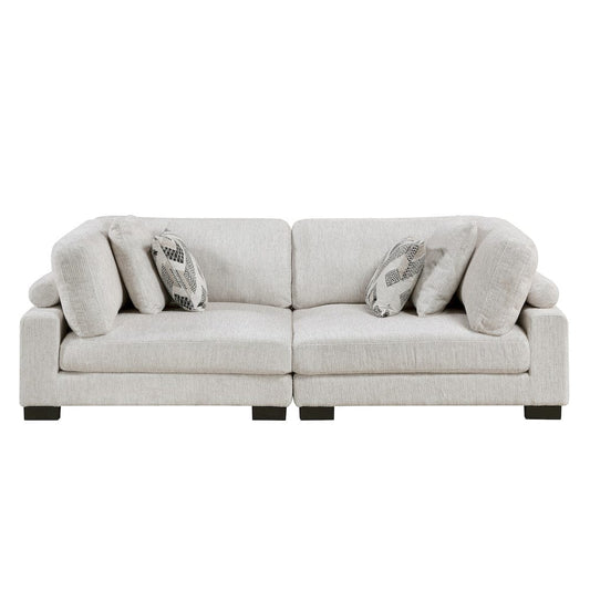 Homelegance  - Tinley Love Seat in Beige - 9555BEG-2x  view 1