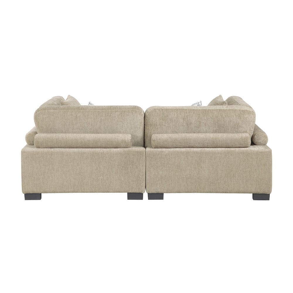 Homelegance  - Tinley Love Seat in Brown - 9555BRW-2x  view 3
