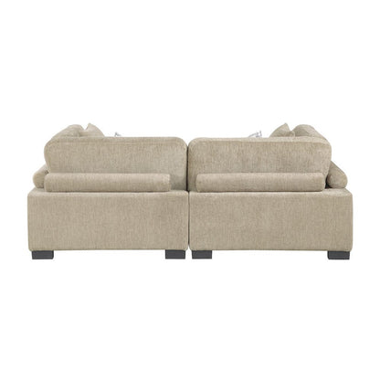 Homelegance  - Tinley Love Seat in Brown - 9555BRW-2x  view 3