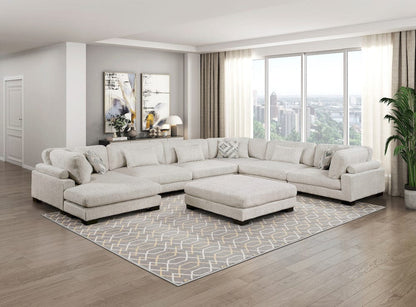 Homelegance  - Tinley Ottoman in Beige - 9555BEG-4  view 6