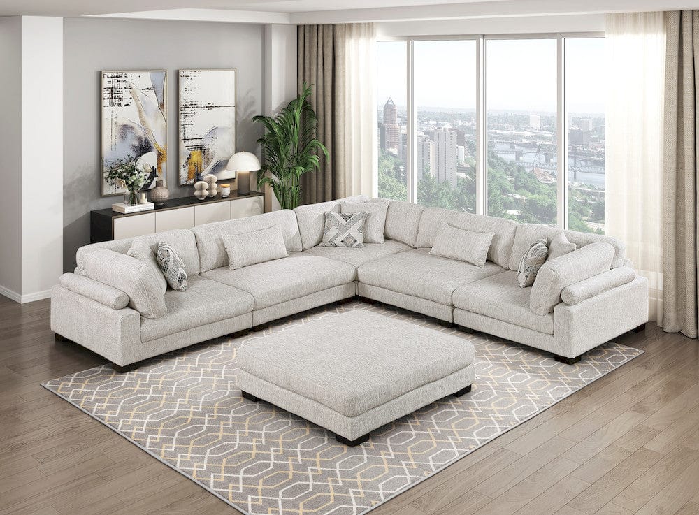 Homelegance  - Tinley Ottoman in Beige - 9555BEG-4  view 7