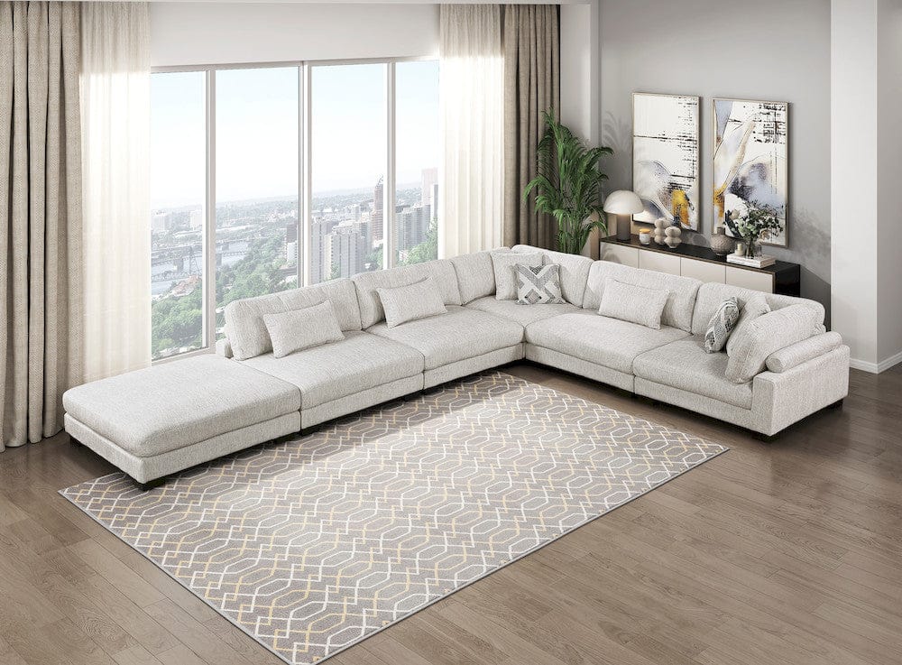 Homelegance  - Tinley Ottoman in Beige - 9555BEG-4  view 9