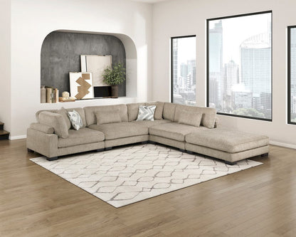 Homelegance  - Tinley Ottoman in Brown - 9555BRW-4  view 9