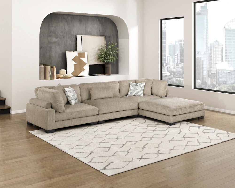 Homelegance  - Tinley Ottoman in Brown - 9555BRW-4  view 11