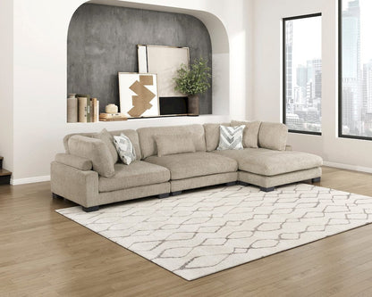 Homelegance  - Tinley Reversible Chaise in Brown - 9555BRW-VC  view 9