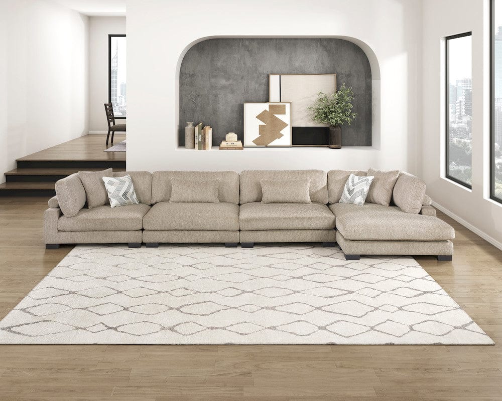 Homelegance  - Tinley Reversible Chaise in Brown - 9555BRW-VC  view 10