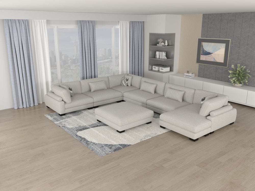 Homelegance  - Tinley Reversible Chaise in Brown - 9555BRW-VC  view 12