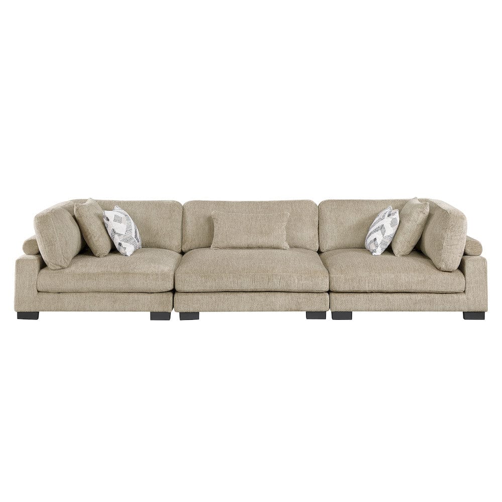 Homelegance  - Tinley Sofa in Brown - 9555BRW-3x  view 1