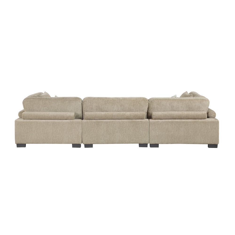 Homelegance  - Tinley Sofa in Brown - 9555BRW-3x  view 3