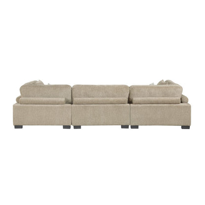 Homelegance  - Tinley Sofa in Brown - 9555BRW-3x  view 3