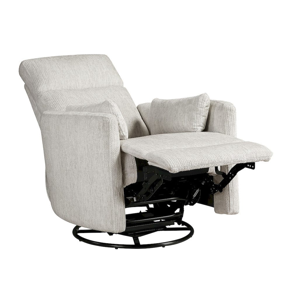 Homelegance  - Tinley Swivel Glider Reclining Chair in Beige - 9555BEG-1SW  view 9