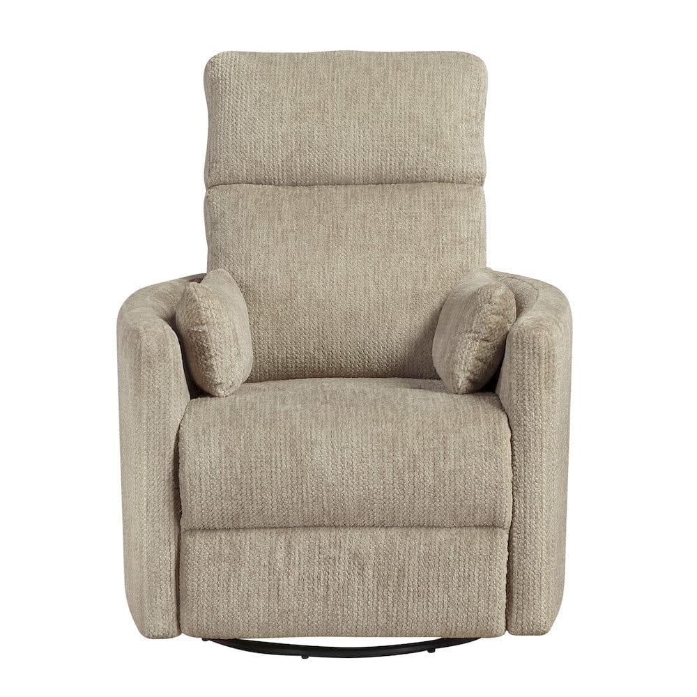 Homelegance  - Tinley Swivel Glider Reclining Chair in Brown - 9555BRW-1SW  view 1