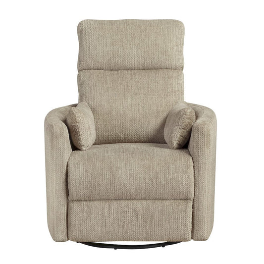 Homelegance  - Tinley Swivel Glider Reclining Chair in Brown - 9555BRW-1SW  view 1