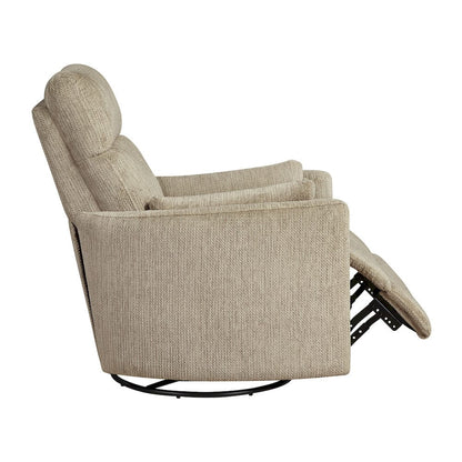 Homelegance  - Tinley Swivel Glider Reclining Chair in Brown - 9555BRW-1SW  view 8