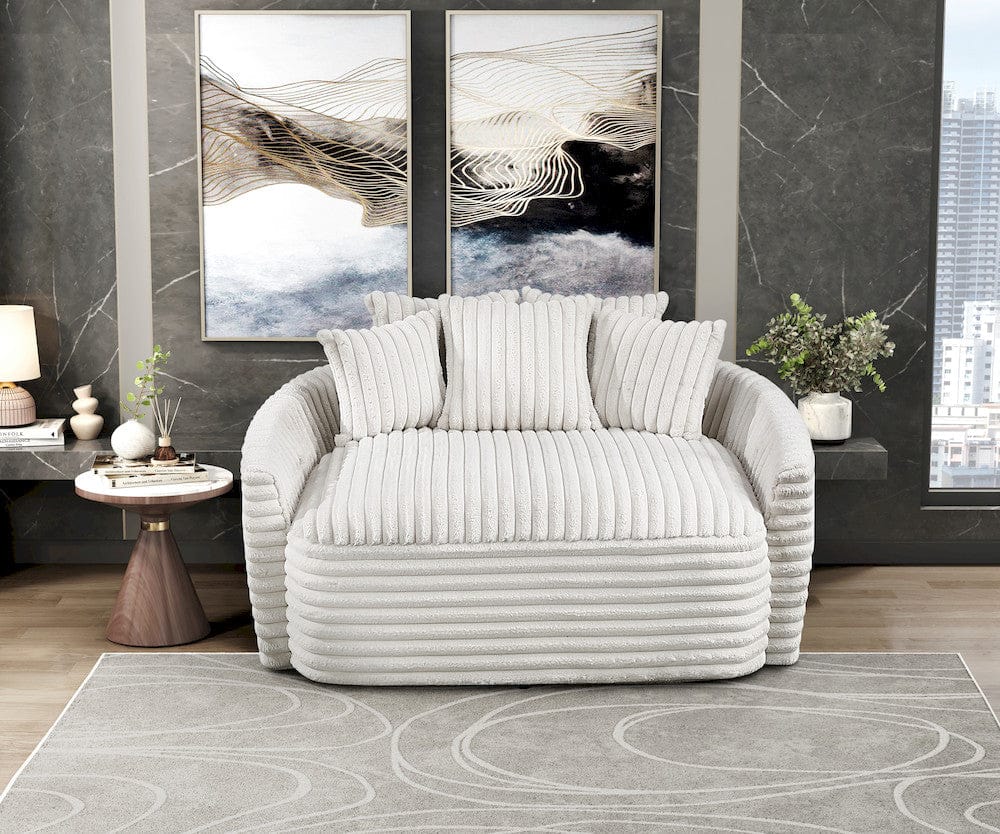 Homelegance  - Tomball Oversized Chaise Lounge in Beige - 9539BEG-5x  view 10