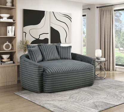 Homelegance  - Tomball Oversized Chaise Lounge in Dark gray - 9539DGY-5x  view 2