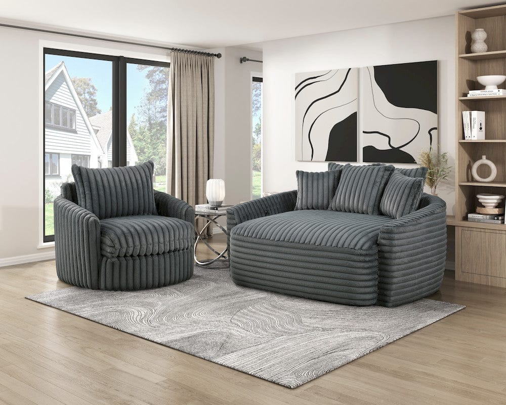 Homelegance  - Tomball Oversized Chaise Lounge in Dark gray - 9539DGY-5x  view 6