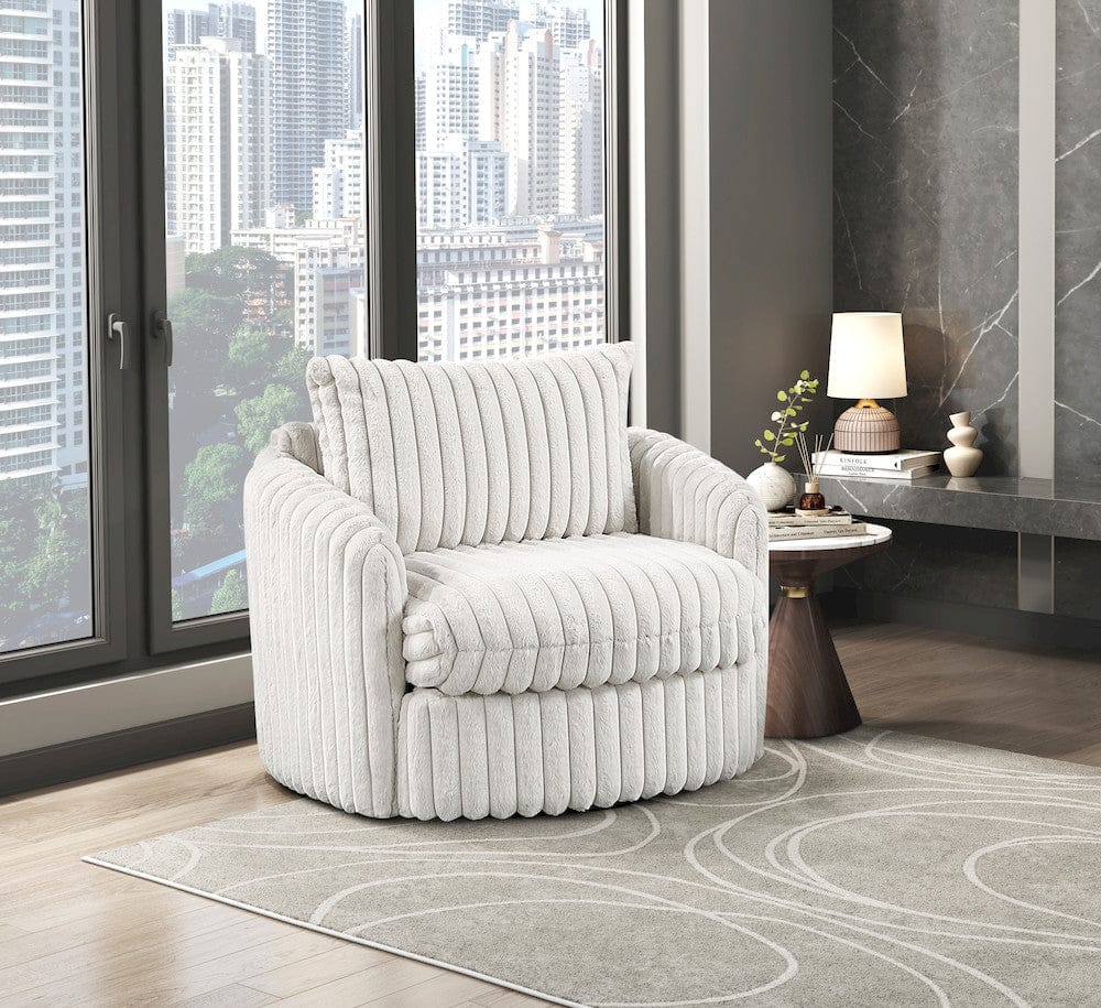 Homelegance  - Tomball Swivel Chair in Beige - 9539BEG-1SW  view 2