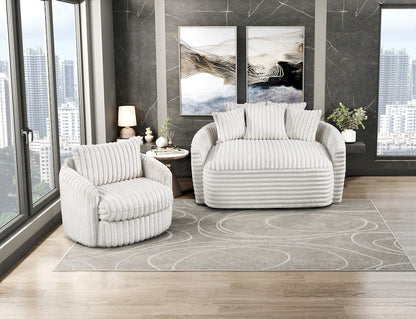 Homelegance  - Tomball Swivel Chair in Beige - 9539BEG-1SW  view 12