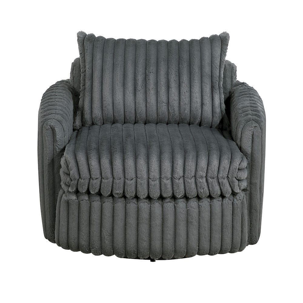 Homelegance  - Tomball Swivel Chair in Dark gray - 9539DGY-1SW  view 1