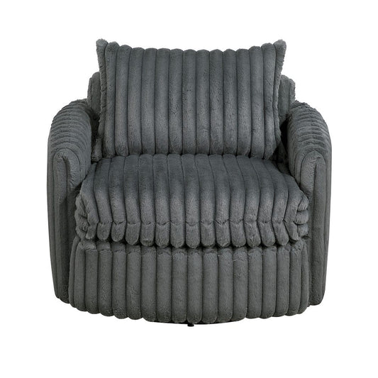Homelegance  - Tomball Swivel Chair in Dark gray - 9539DGY-1SW  view 1
