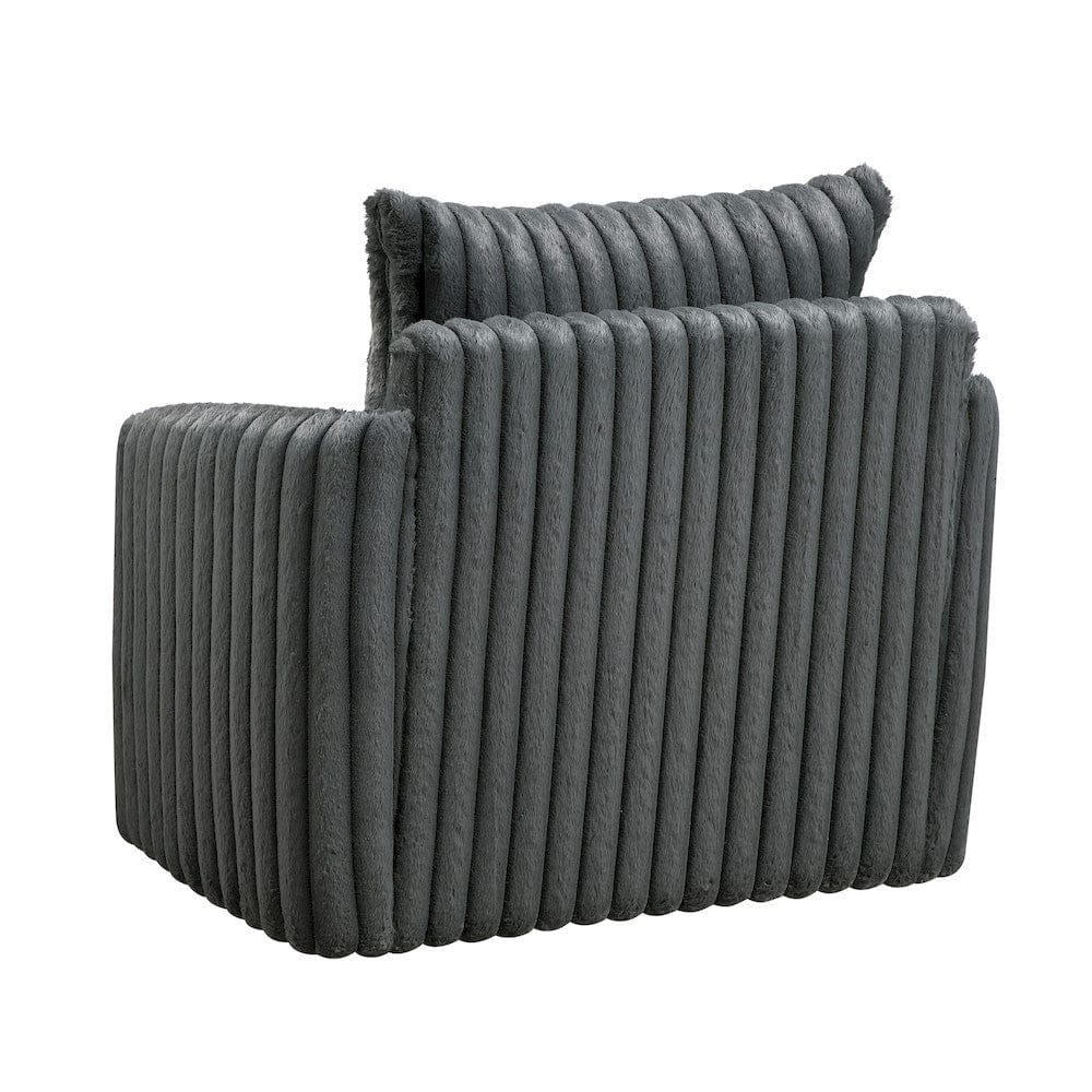 Homelegance  - Tomball Swivel Chair in Dark gray - 9539DGY-1SW  view 4