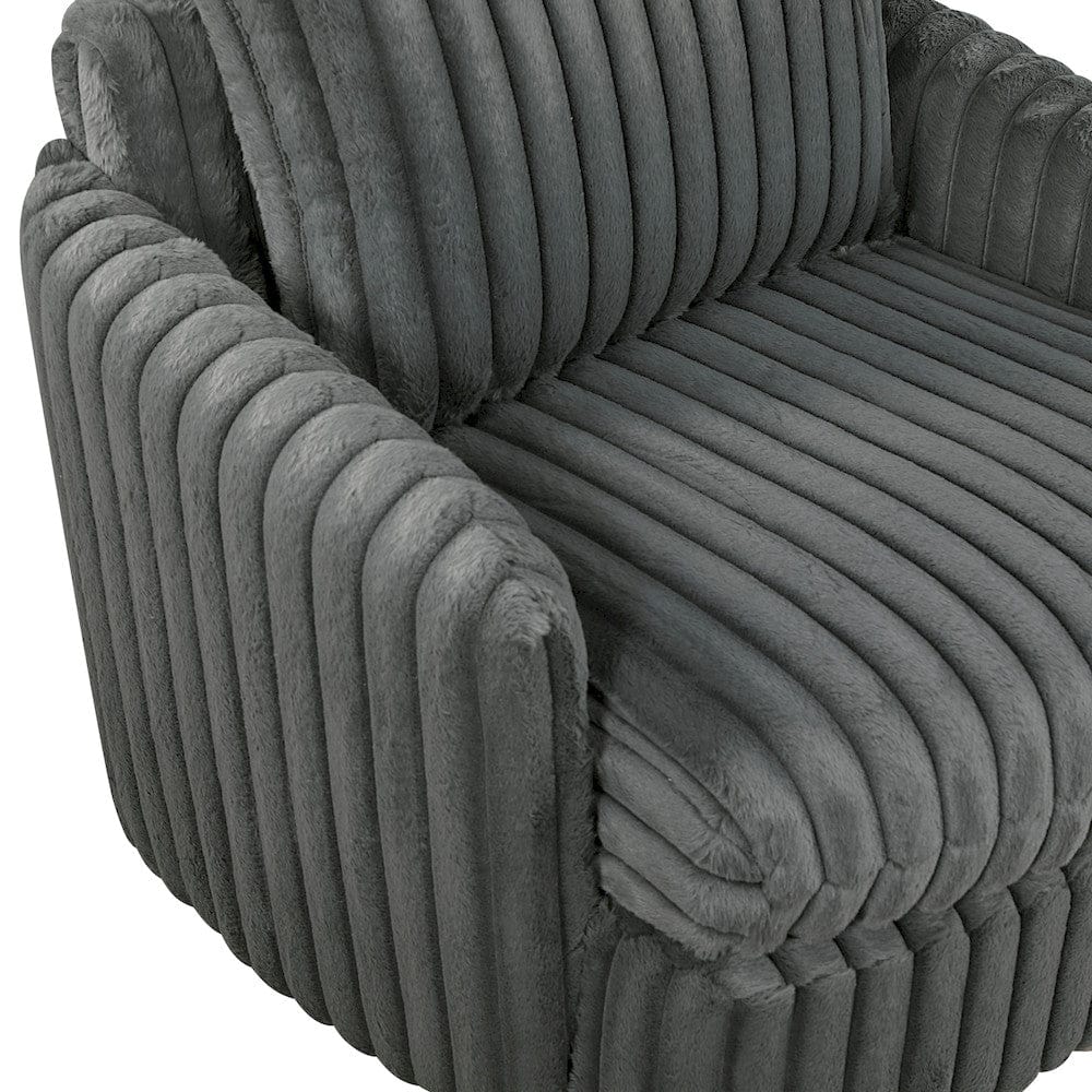 Homelegance  - Tomball Swivel Chair in Dark gray - 9539DGY-1SW  view 6