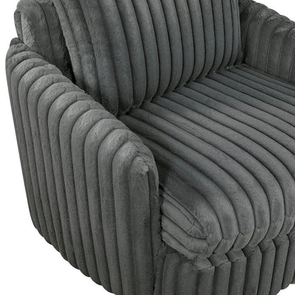 Homelegance  - Tomball Swivel Chair in Dark gray - 9539DGY-1SW  view 6