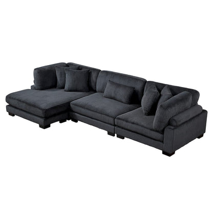 Homelegance  - Traverse 3-Piece Modular Sectional W/ Reversible Chaise - 8555BKxCRACVC  view 1